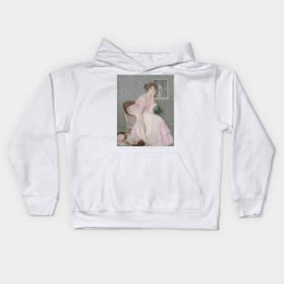 Portrait of Miss Ella Carmichael by Edmond Aman-Jean Kids Hoodie